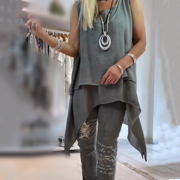 Mireya | Asymmetrical Top & Floral