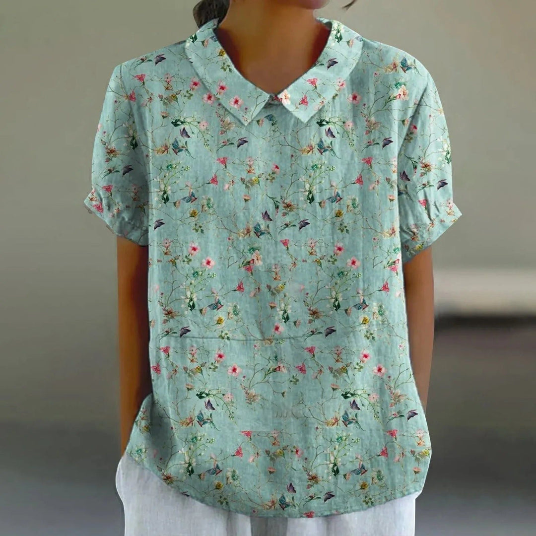 Tilda | Mint Wildflower Print Blouse
