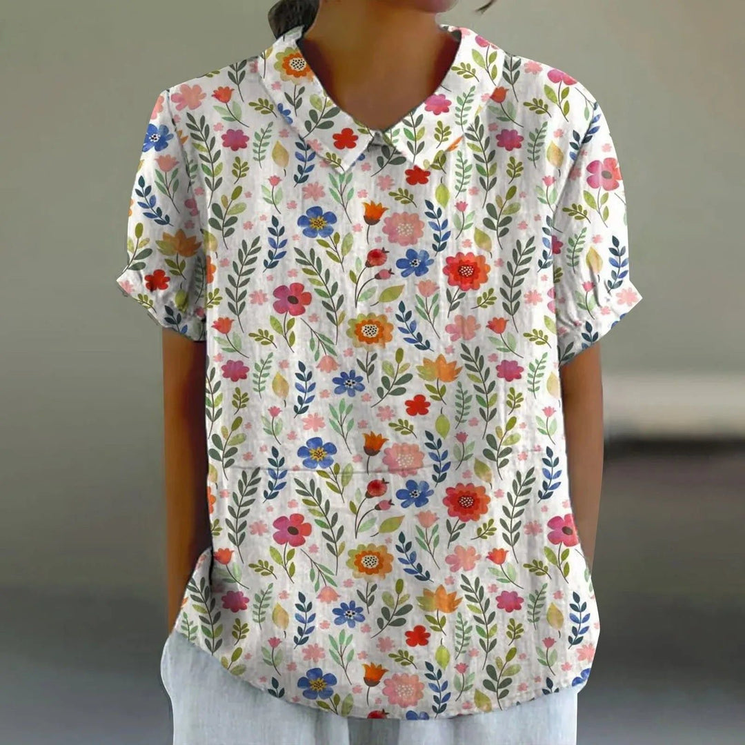 Una | Garden Meadow Print Blouse