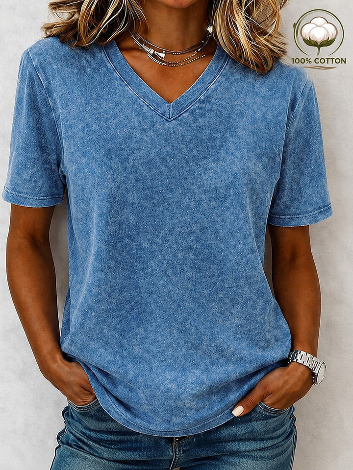 Zoe | V Neck Tee